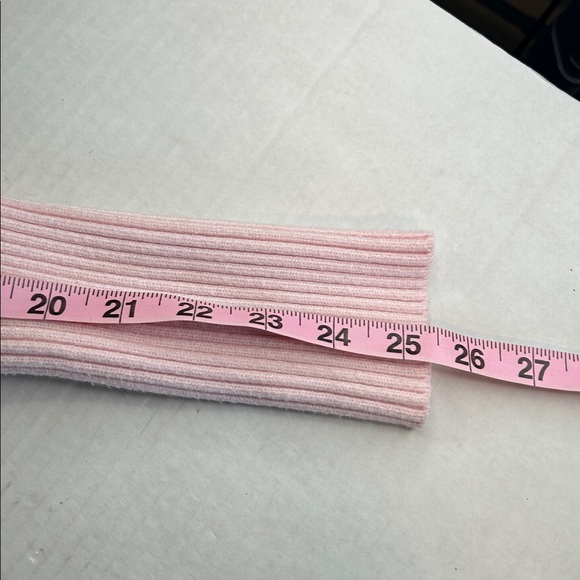 TAHARI SOFT PINK CABLE KNIT ROUND NECK PULL OVER SWEATER SZ S - Picture 11 of 12